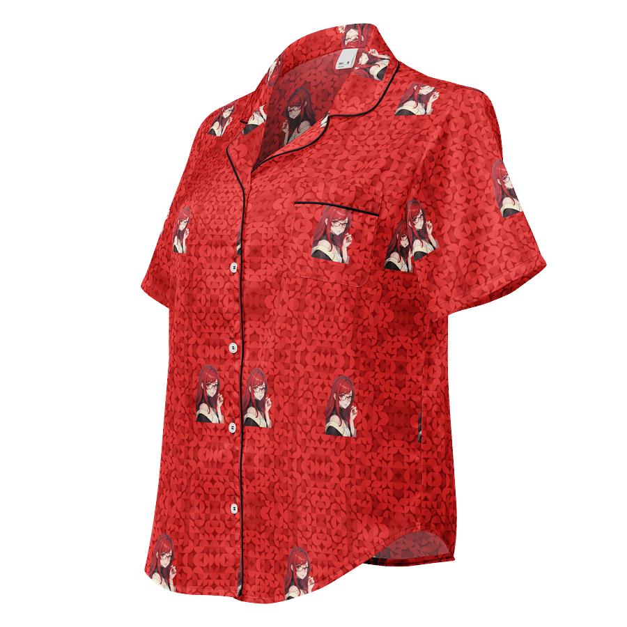 (Red WAIFU) K Women's Short Sleeve Pajama Top product image (1)