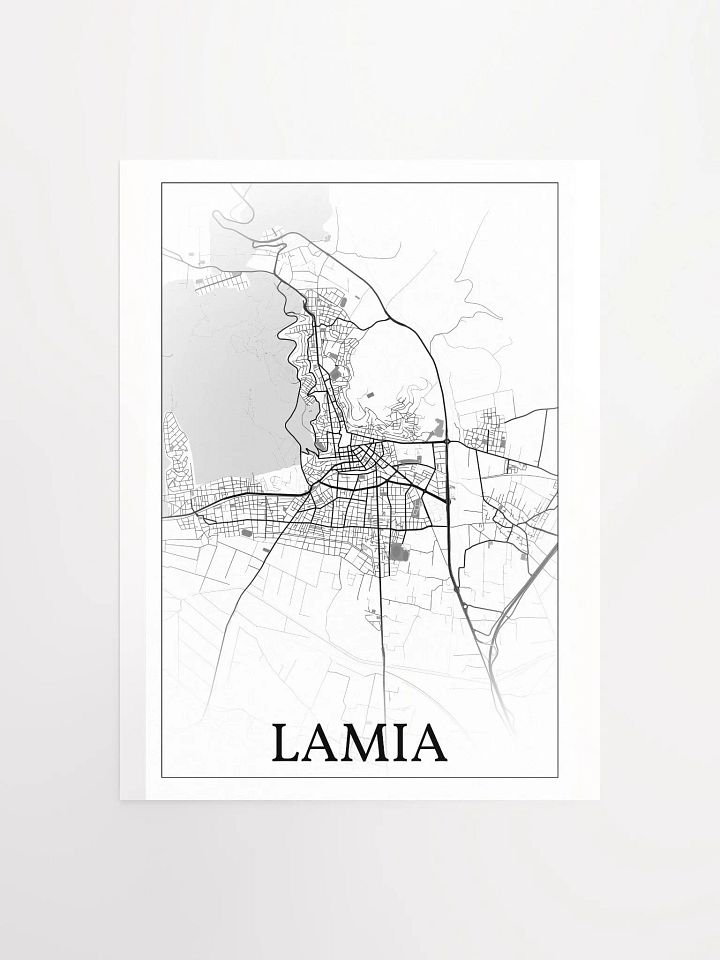 Lamia, Greece, city map print product image (3)