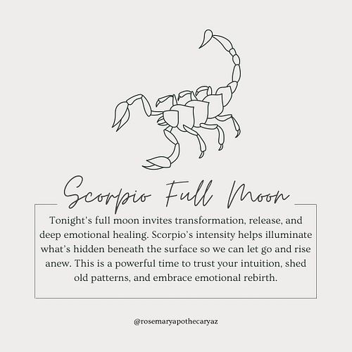Full Moon in Scorpio
Tonight’s full moon invites transformation, release, and deep emotional healing. Scorpio’s intensity hel...