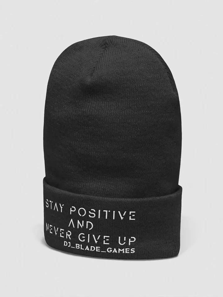 Blade Army Beanie stay positive and never give up product image (10)