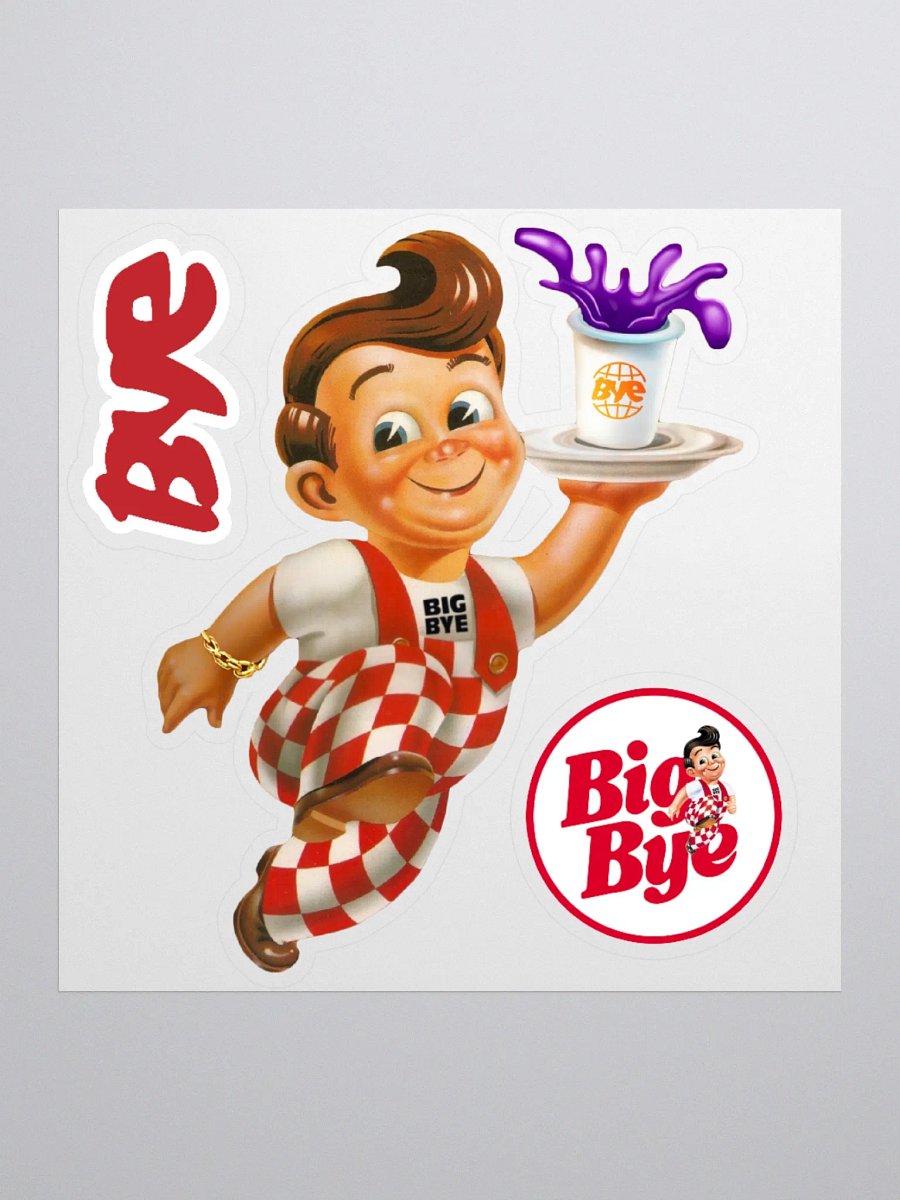 BIG BYE Sticker Sheet product image (1)