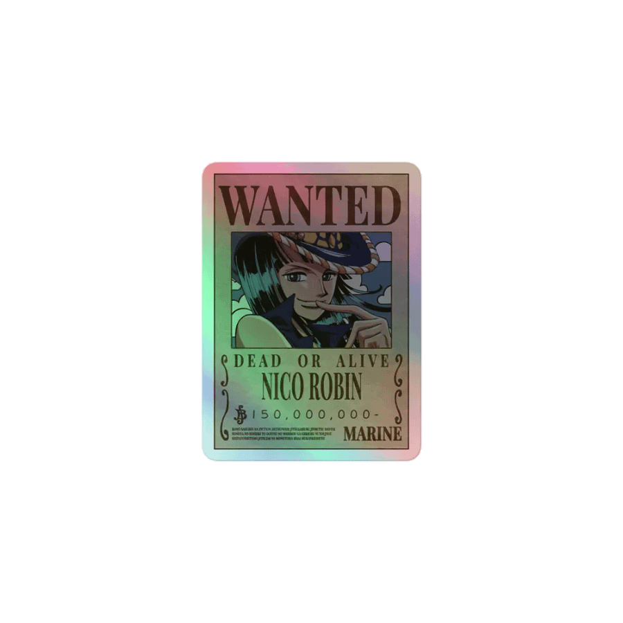 Nico Robin Wanted Poster Holographic Sticker Set product image (7)