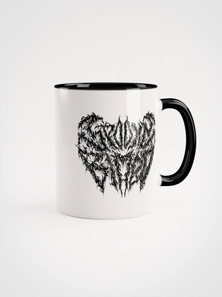 Death Metal Logo Mug Black & White product image (1)
