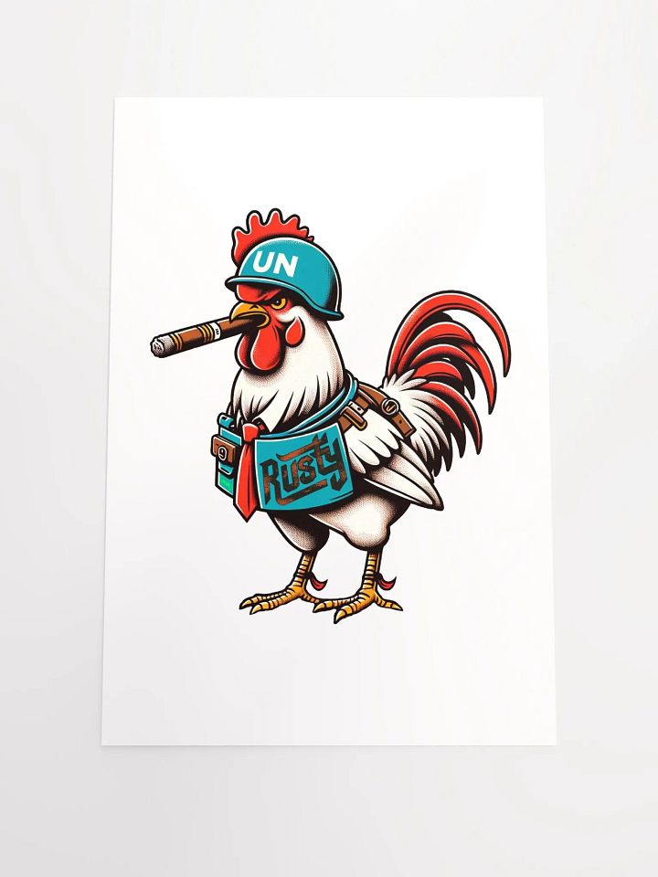 The Rusty Rooster Matte Paper Poster! product image (1)