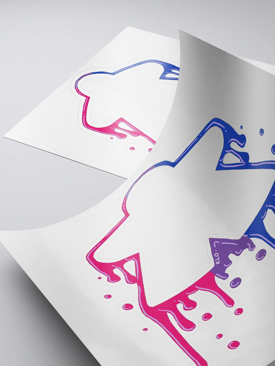 Drippy Bi Pride Meeple Sticker product image (4)