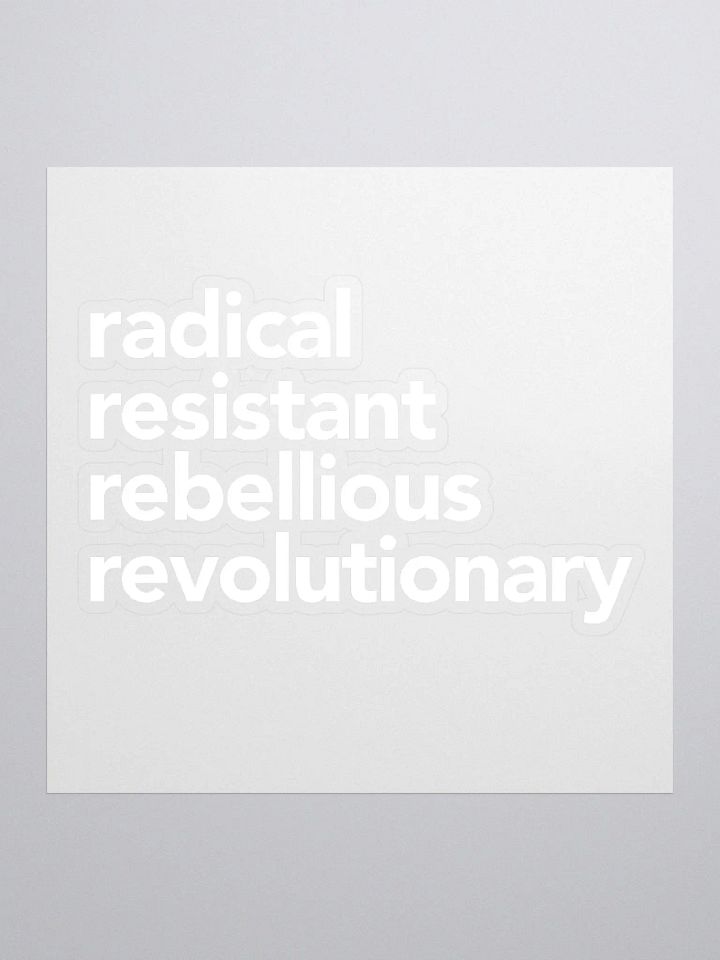 Radical Resistant Sticker product image (1)