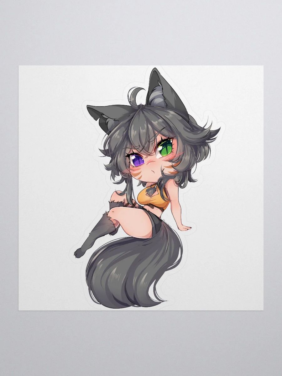 WolfcatRisi Broody Chibi Sticker product image (1)