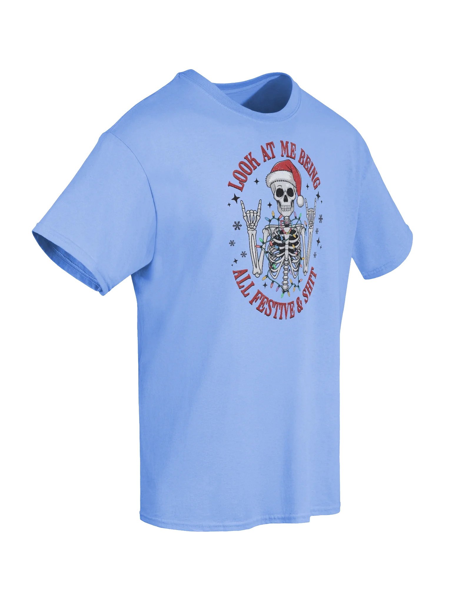 Festive Skeleton Santa T-Shirt product image (68)