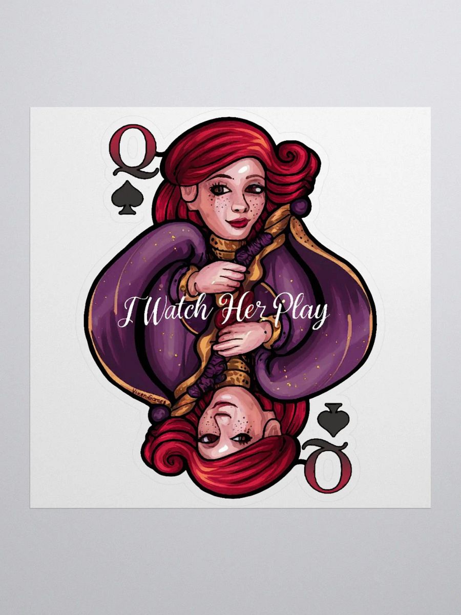 I watch her play QOS Hotwife Sticker. product image (1)