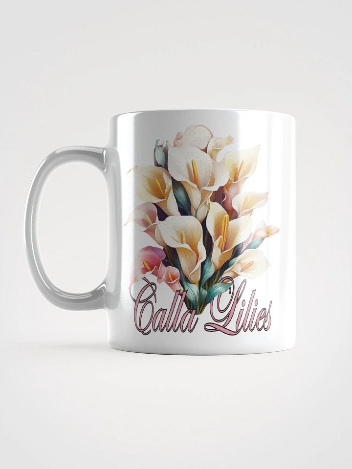 Floral Graphic | White Coffee Mug | Calla Lilies product image (1)