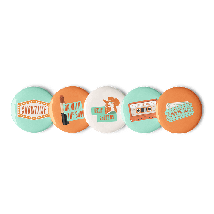 It's Showtime! Pin Buttons Set - Show Business Collection product image (2)