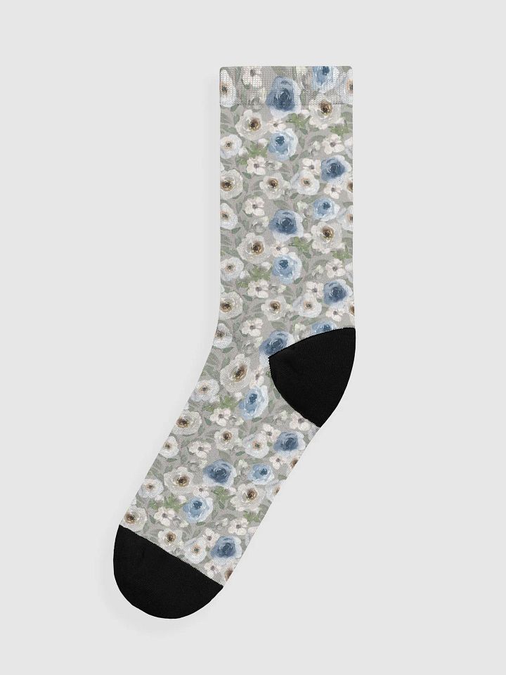 Grey Roses Socks product image (1)