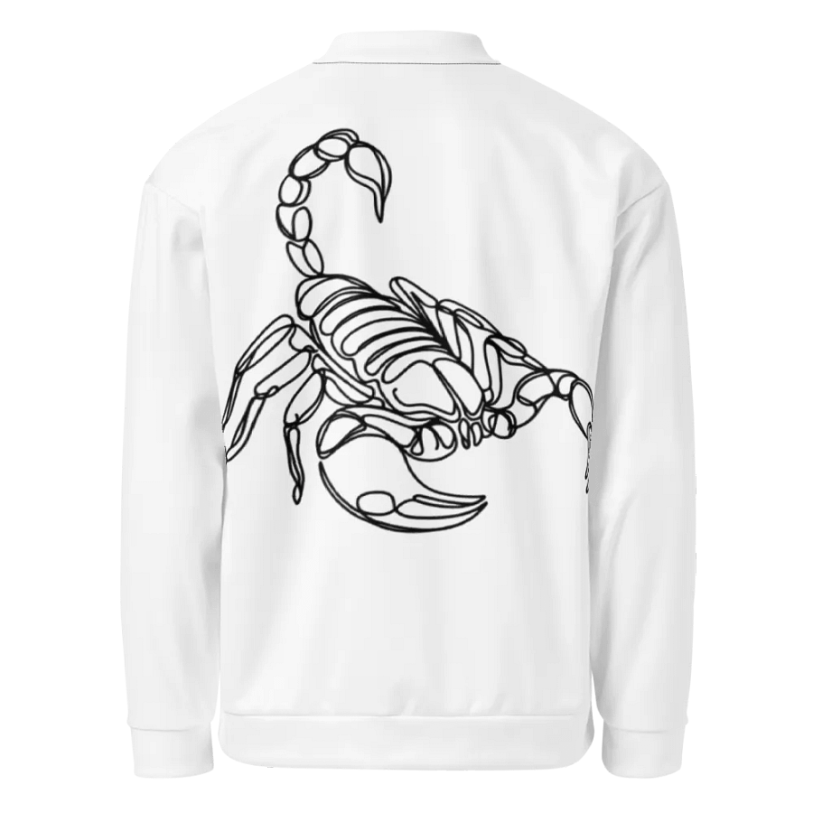 Scorpion Line Art Design All-Over Print Bomber Jacket product image (1)
