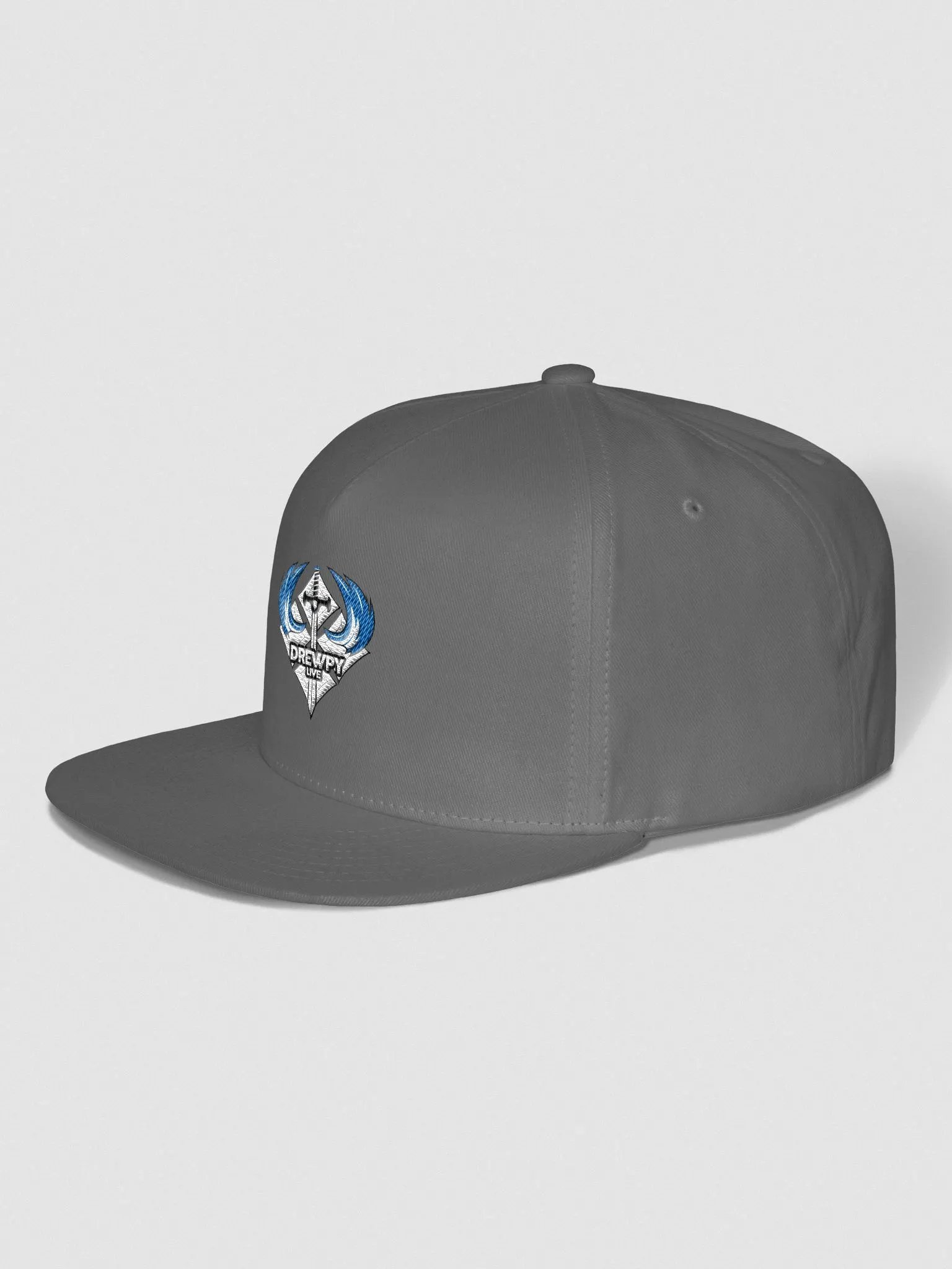 Drewpy Classic Logo Flat Snapback Cap product image (6)