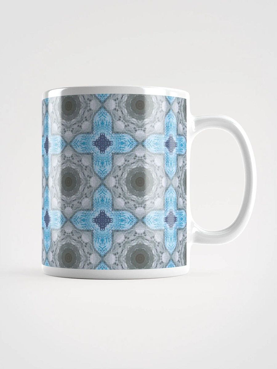 Blue and White Geometric Patterned Mug product image (2)