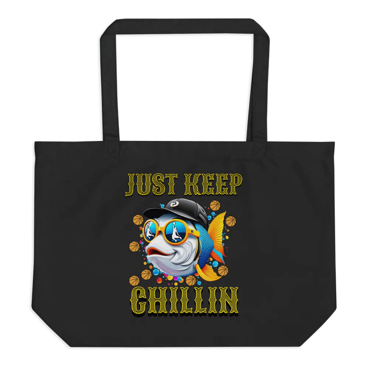 Just Keep Chillin Basketball Fish Eco Tote product image (1)