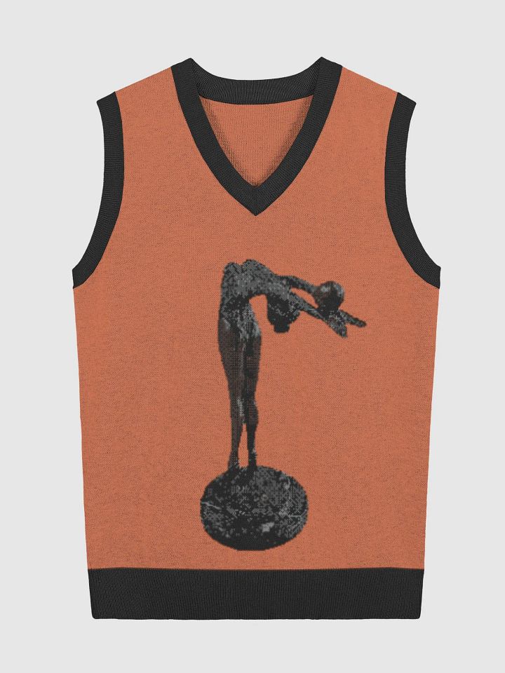 Sculpture Knit V-Neck Vest product image (1)