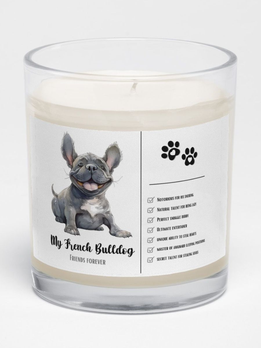 Happy Mother's Day Frenchie: Unscented Soy Candle product image (3)