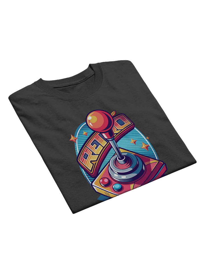Retro Joystick Heavyweight Printed T-Shirt product image (2)