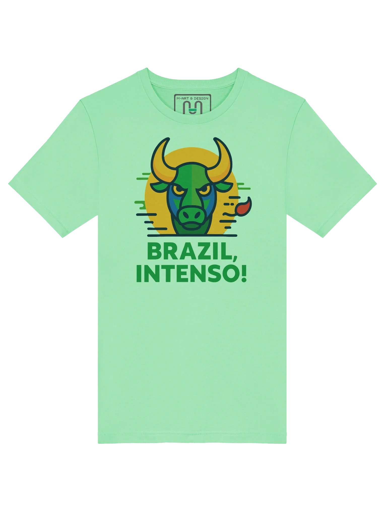 BRAZIL INTENSO! – Spicy Bull Power Tee by – by M-Art & Design product image (77)