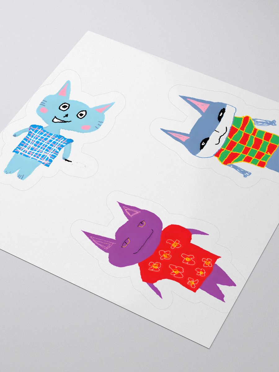 Villager cat sticker pack product image (3)