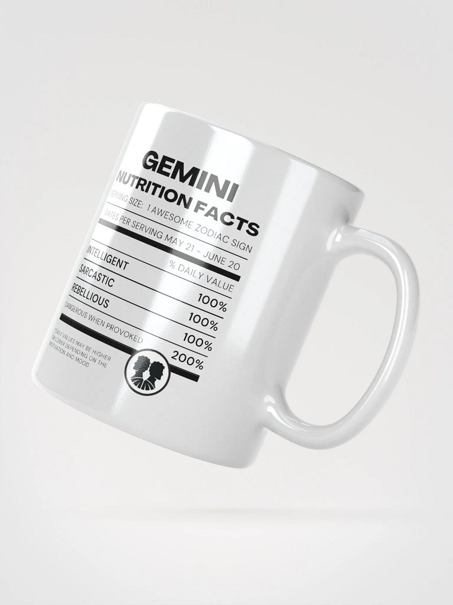 Gemini Nutrition Facts Mug product image (3)