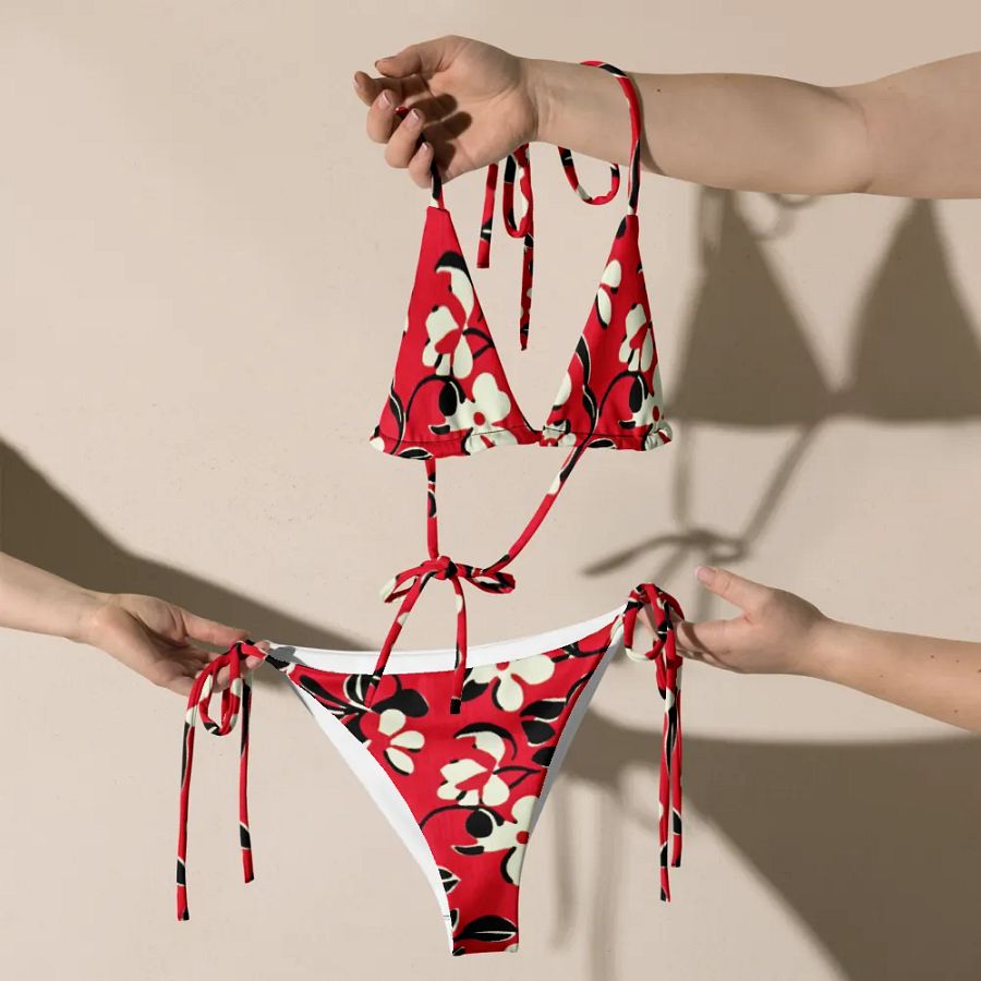 Floral Chic String Bikini Set product image (6)