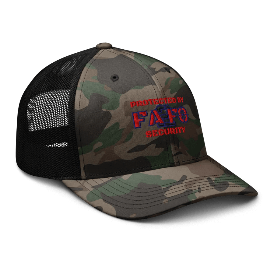 FA2FO Security Camo Trucker Hat product image (6)