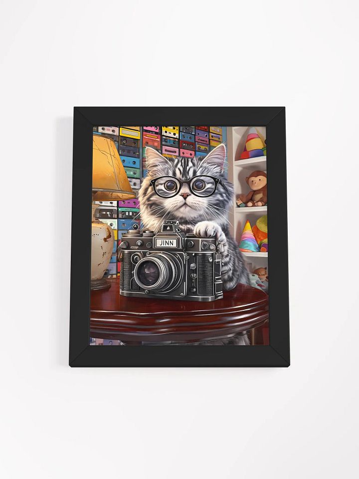 Whiskered Photographer Framed Poster product image (2)