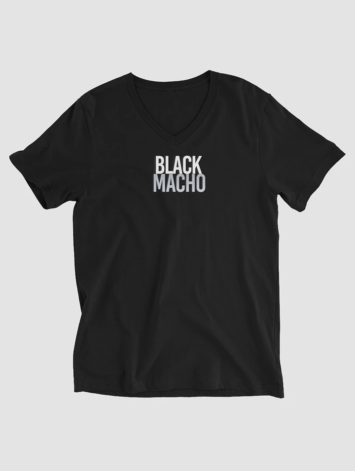 [Black Macho] Unisex Short Sleeve V-Neck T-Shirt product image (1)