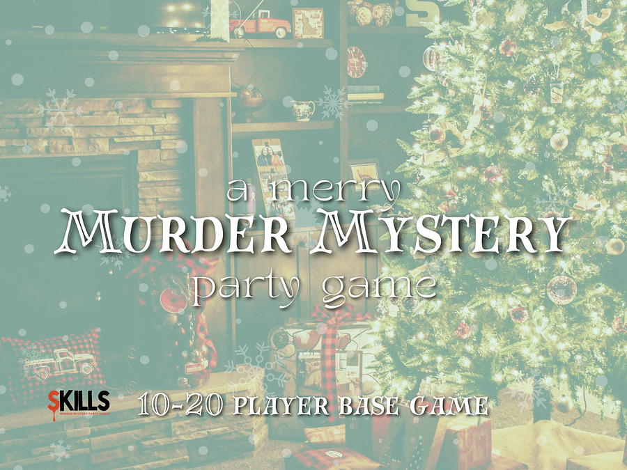 A Merry Murder Mystery - A Christmas Holiday Themed Murder Mystery - 10-20 Player Base Game product image (1)
