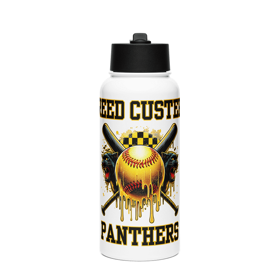 Reed Custer Panthers Baseball Stainless Steel Water Bottle product image (1)