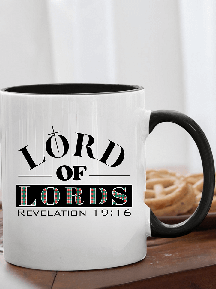 Lord of Lords Christian 11 & 15 oz Mug | Jesus Christ Faith Gift | Inspirational Coffee Cup for Believers product image (1)