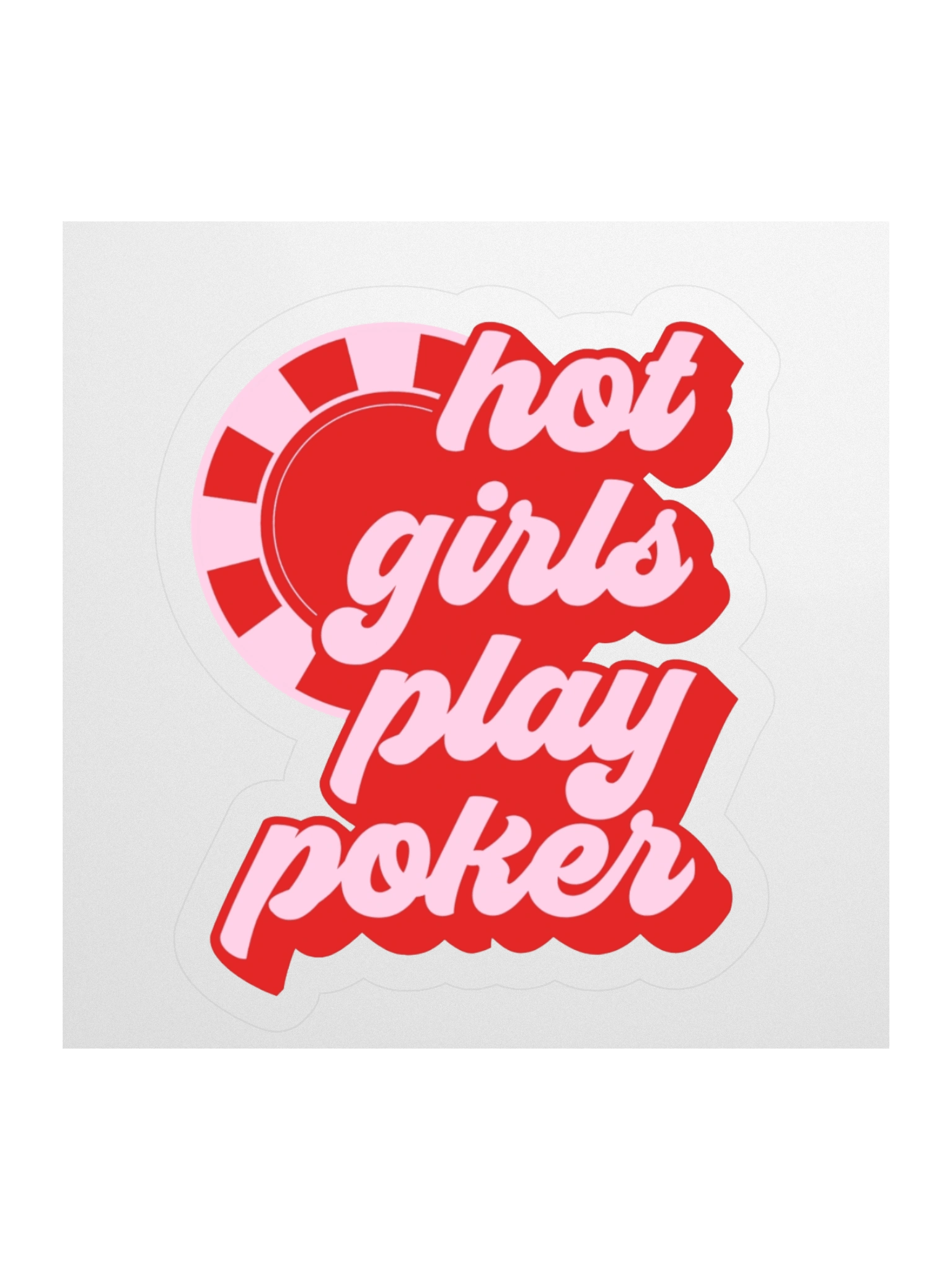 Hot Girls Play Poker Sticker product image (1)