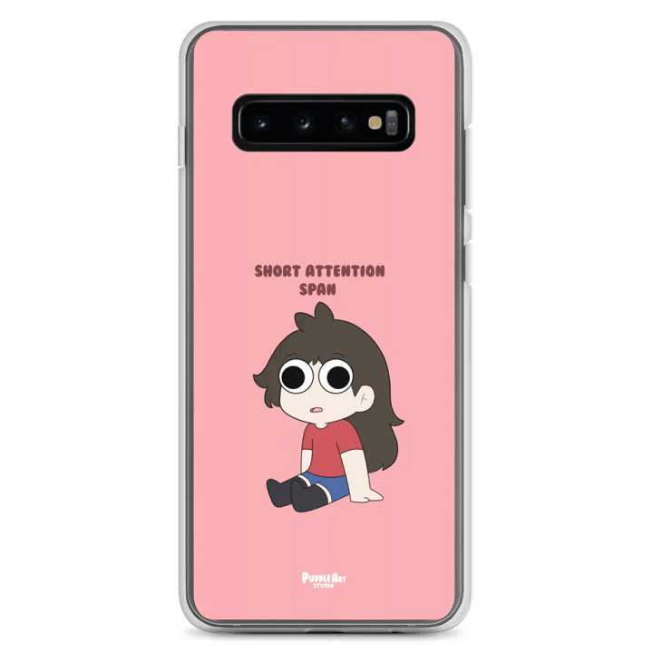 Short Attention Span Clear Samsung case product image (2)