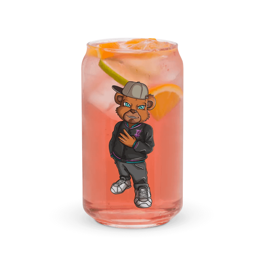 Standing Bear Glass Can product image (5)