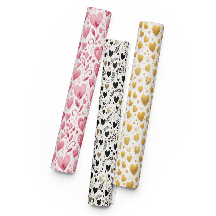 Pretty Hearts Wrapping Paper Set of 3 product image (7)