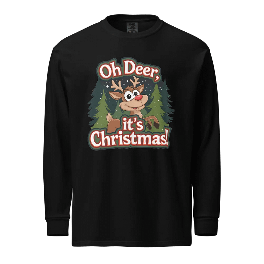 Festive Reindeer Christmas Long Sleeve Shirt product image (1)