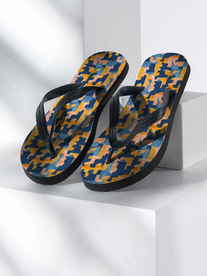 Flowing Shapes | Unisex Flip-Flops product image (1)