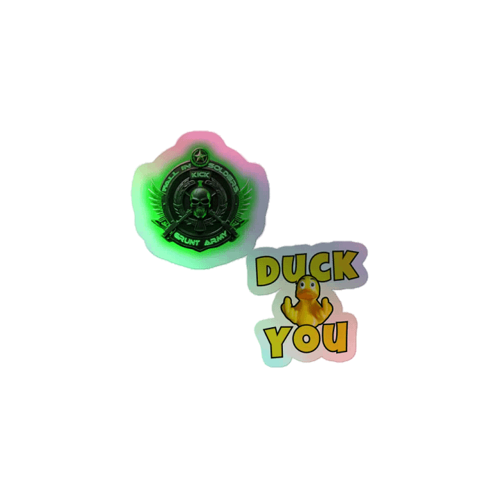 SSG Grunt Duck You & Fall in Holographic Sticker product image (1)