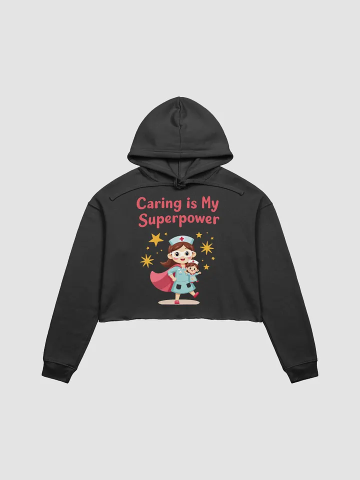 Caring Superhero Nurse Crop Hoodie product image (7)