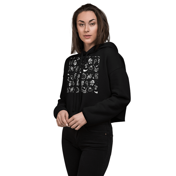 “𝖜𝖎𝖙𝖈𝖍'𝖘 𝖌𝖚𝖎𝖉𝖊” crop hoodie product image (2)