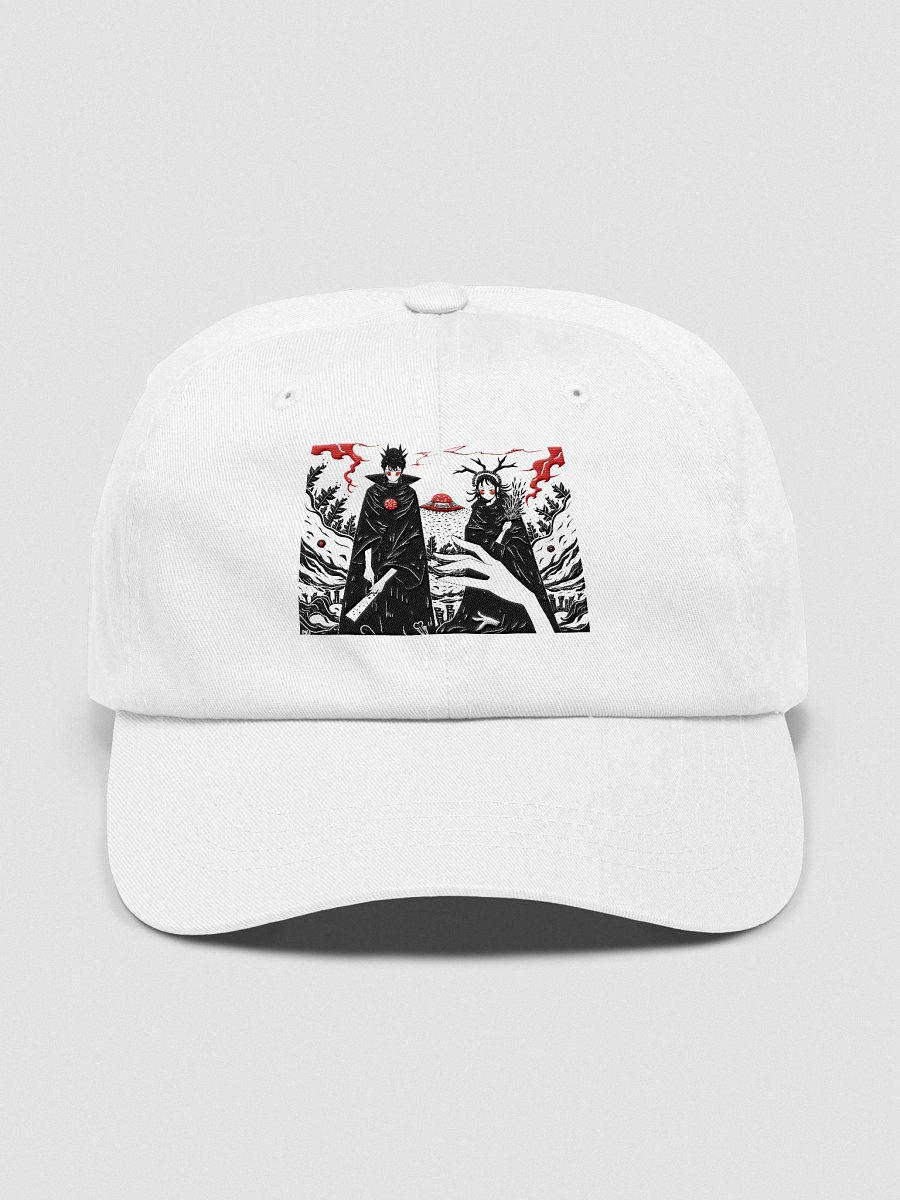 Mystical Figures in Dark Fantasy Landscape Dad Cap product image (3)