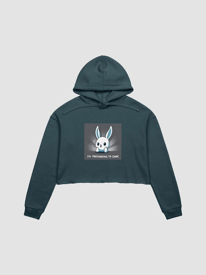 Sarcastic Bunny Crop Hoodie product image (4)
