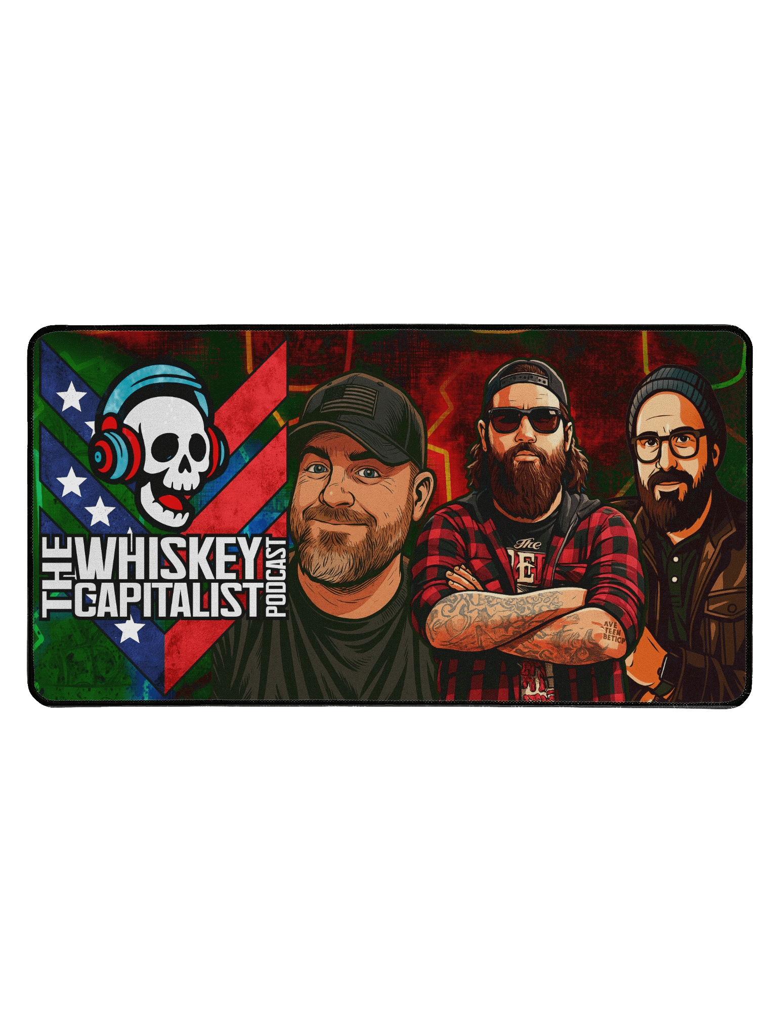 TWC Skull Logo Desk Mat 15.5" x 31.5" product image (1)
