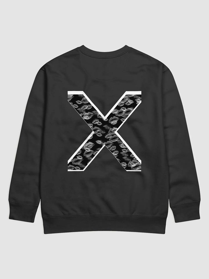 Black X White Lipstick Kisses Crewneck product image (20)