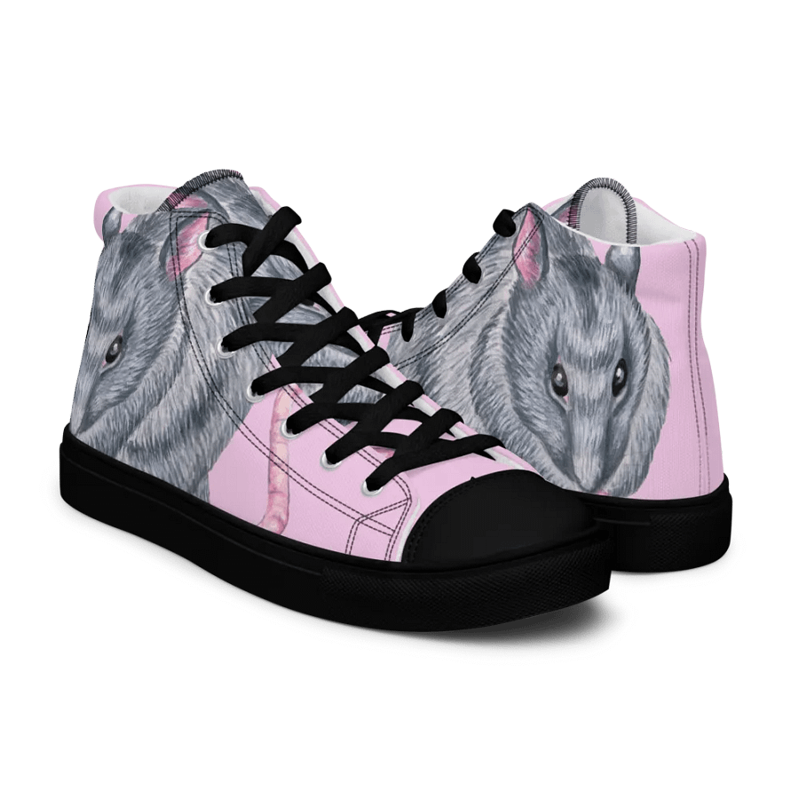 Rat art High Top Canvas Shoes (womens) product image (7)