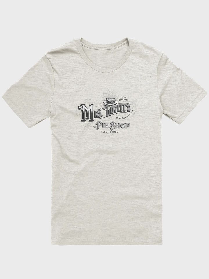 Mrs. Lovett's Pie Shop Vintage Logo – Bella+Canvas Supersoft T-Shirt for Sweeney Todd Fans product image (2)