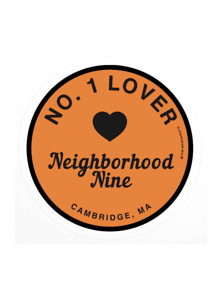 Neighborhood Nine No. 1 Lover Sticker (Harvard Adjacent, Not Harvard Pretentious) product image (2)