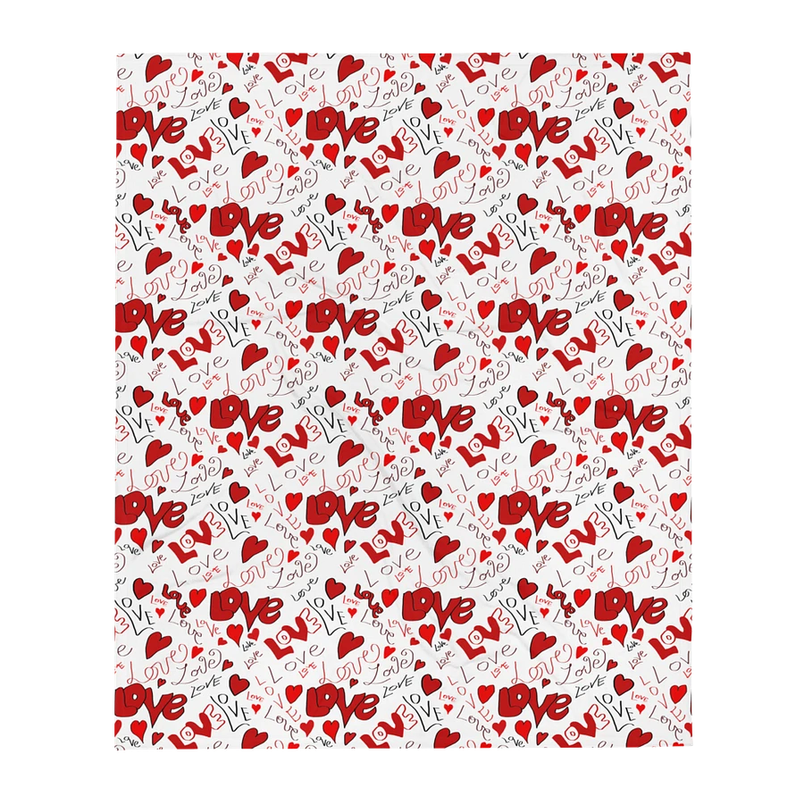 Love and Hearts Throw Blanket product image (3)